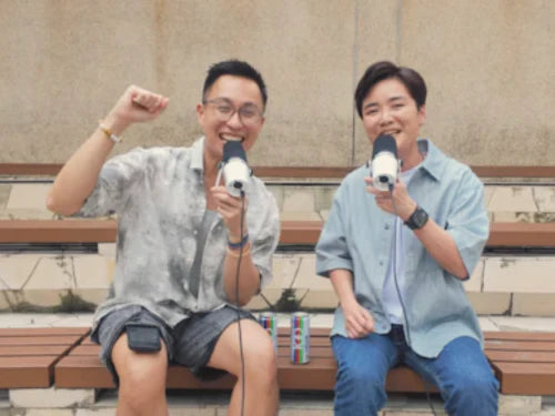 Hosts Ariane Goo and Kenny Lee of Beautiful Me Episode 2, exploring self-love, life lessons, and staying young at heart.